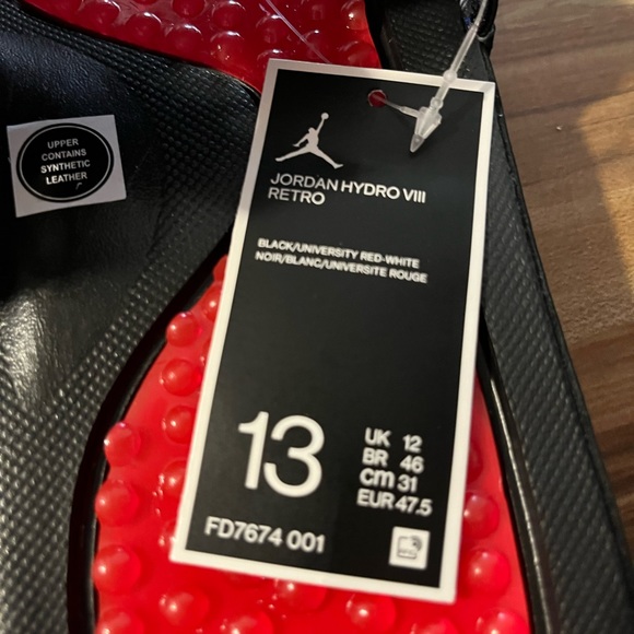 Nike Air Jordan Hydro 8 Retro Slide “Playoffs” size 13 New (2023) - Picture 6 of 16